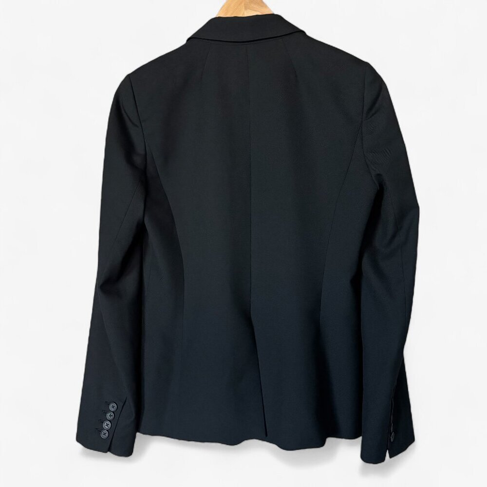 J.Crew Super 120s 100% Wool Blazer Jacket in Black Womens Size 4 Office Normcore - Picture 11 of 11